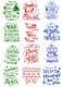 Easy Peel Off Transparent Stickers Christmas Quotes Choose Colour & Finish C3